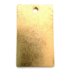 Brass Blank Vertical Rectangle Pendant / SBB0221