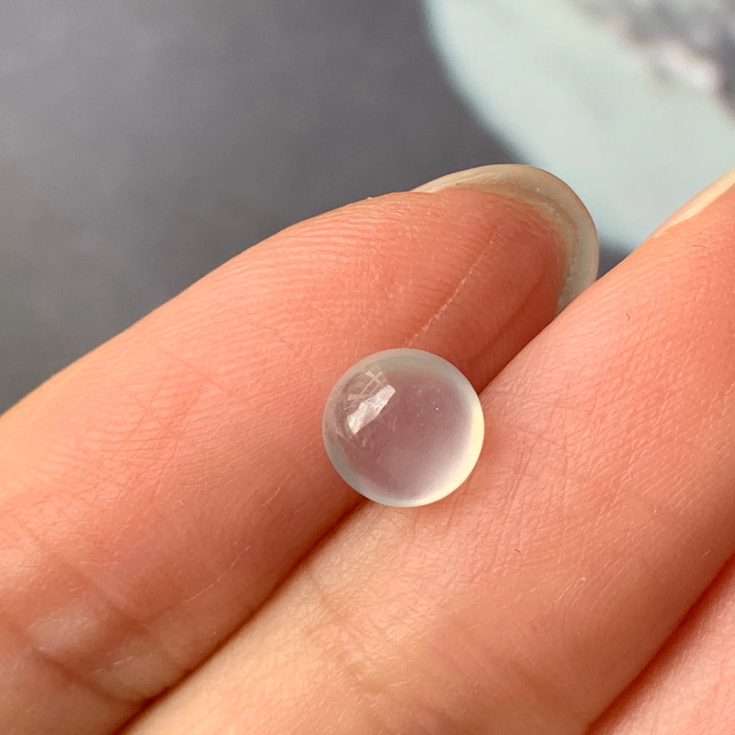 1.20ct Highly Icy A-Grade Natural Jadeite Round Cabochon No.130319