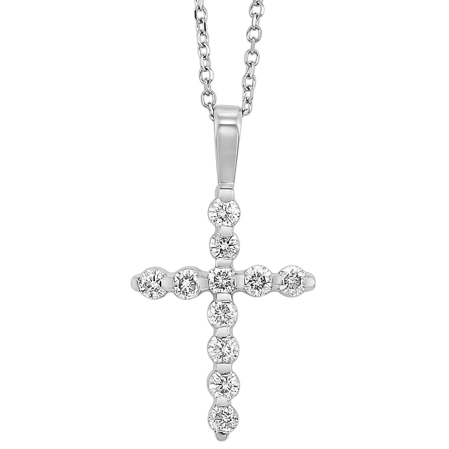 14KTW Diamond Cross Fashion Pendant 3/4Ct