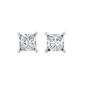 14KTW Diamond Tru Reflection Basics Stud 3/4 Ct