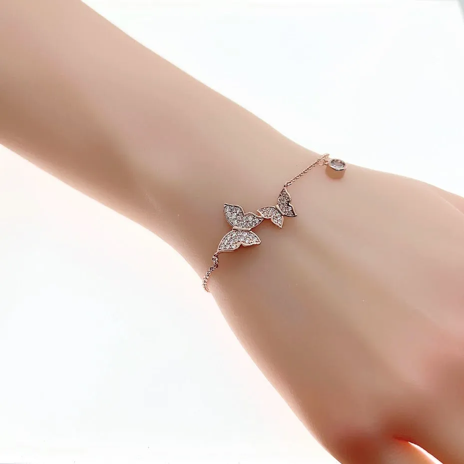 Butterfly Cubic Zirconia Bracelet