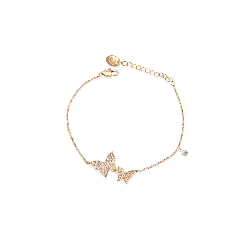 Butterfly Cubic Zirconia Bracelet