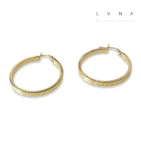 #GOLD2024 | 18K Golden Designer Inspired Large Hoop Earrings