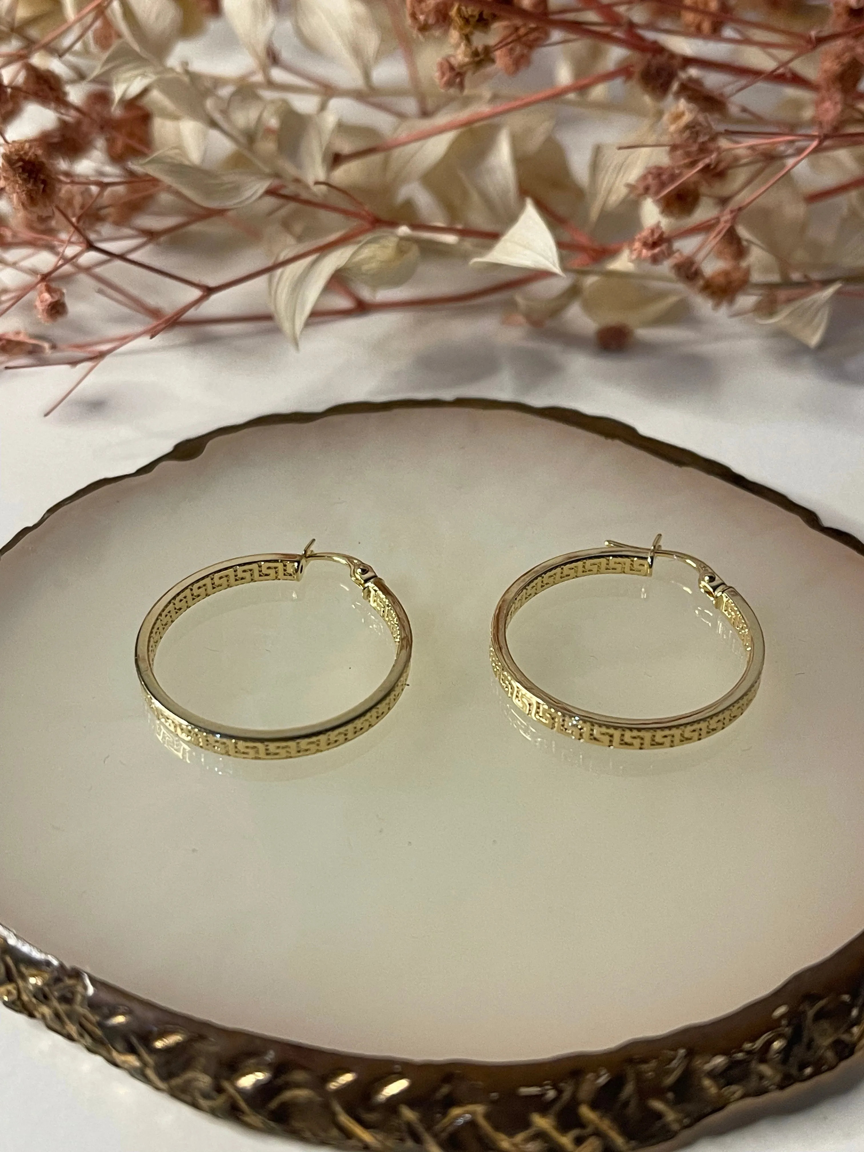 #GOLD2024 | 18K Golden Designer Inspired Large Hoop Earrings