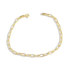 #GOLD2024 | 18K Golden Paperclip Bracelet