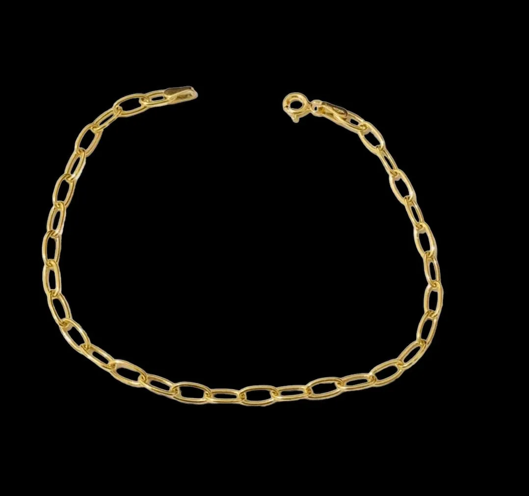 #GOLD2024 | 18K Golden Paperclip Bracelet