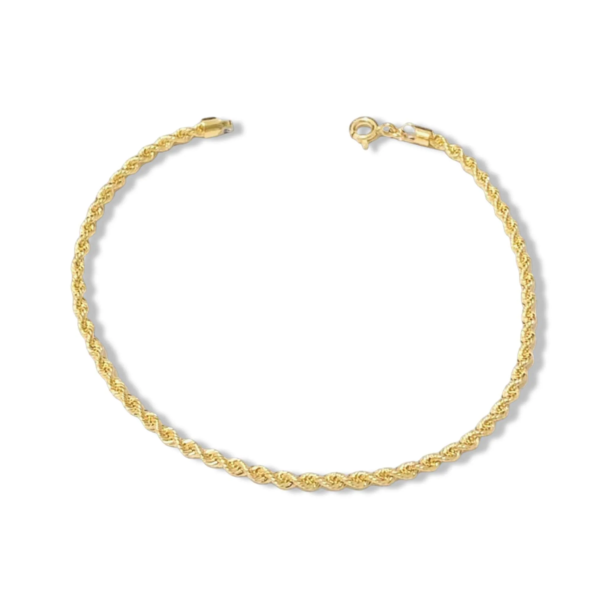 #GOLD2024 | 18K Golden Thick Rope Chain Bracelet