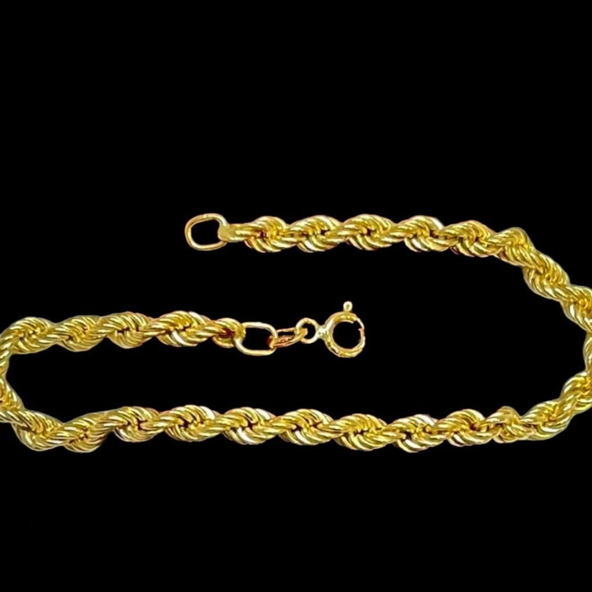 #GOLD2024 | 18K Golden Unisex Rope Bracelet