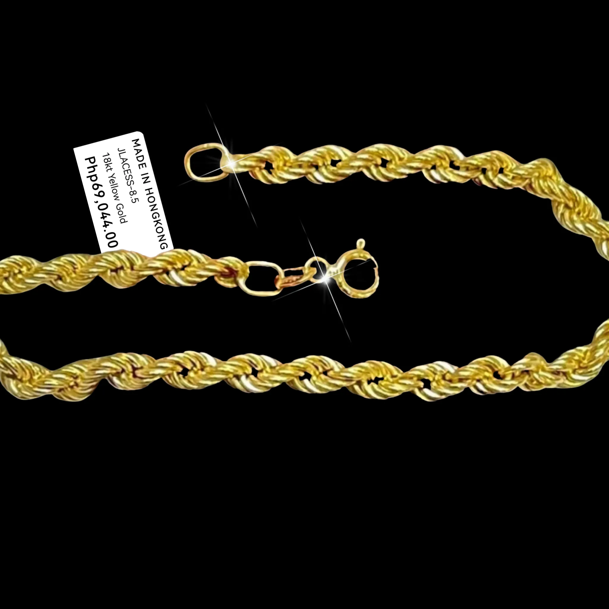 #GOLD2024 | 18K Golden Unisex Rope Bracelet