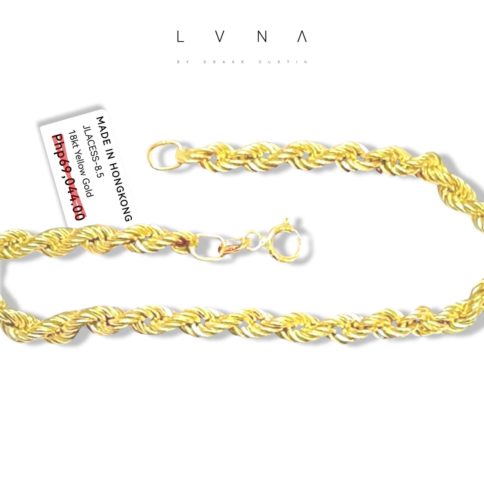 #GOLD2024 | 18K Golden Unisex Rope Bracelet