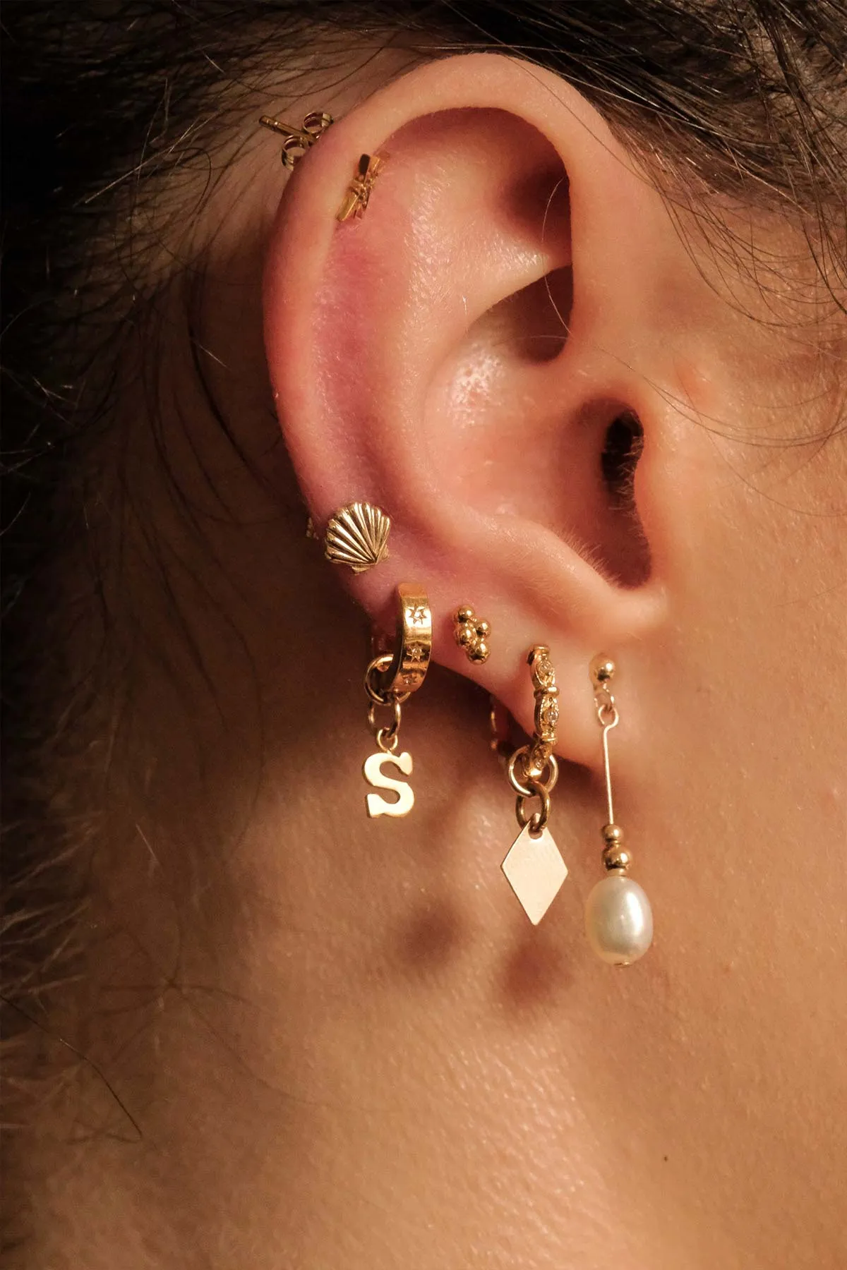 Meghan Pearl Dangle Earrings