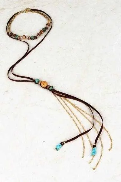 Natural Stone Mix Bohemian Choker