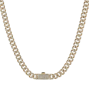 Necklace in 14k Gold with Diamonds