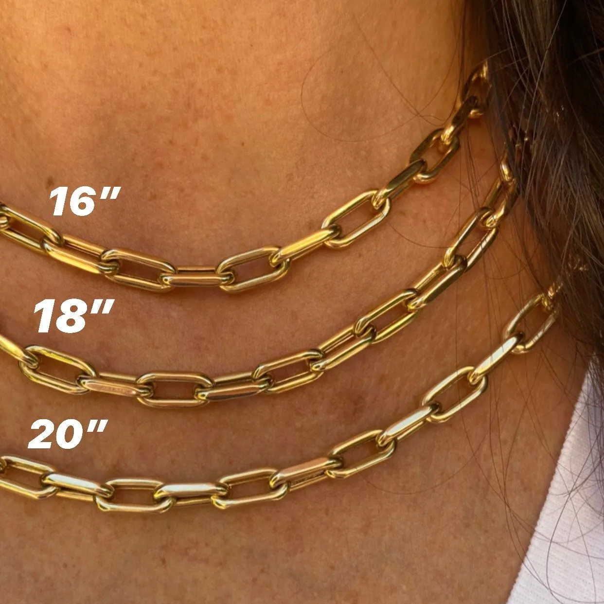 Stylish Open-Link Chain Necklace