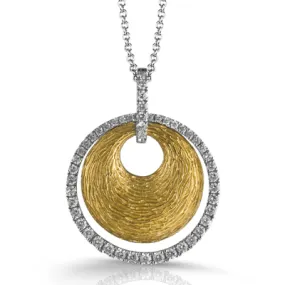 Pendant Necklace in 18k Gold with Diamonds