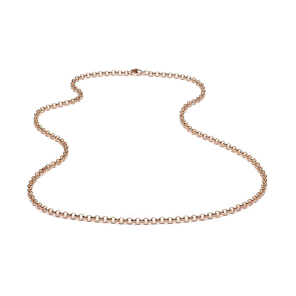 Rose Gold Plated Rolo Necklace