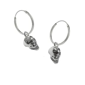 Skull Hoop Earrings