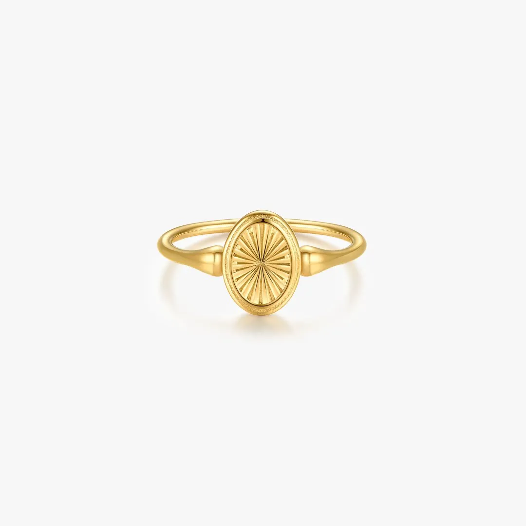 Sunburst Signet Ring (Greek Inspired Collection)