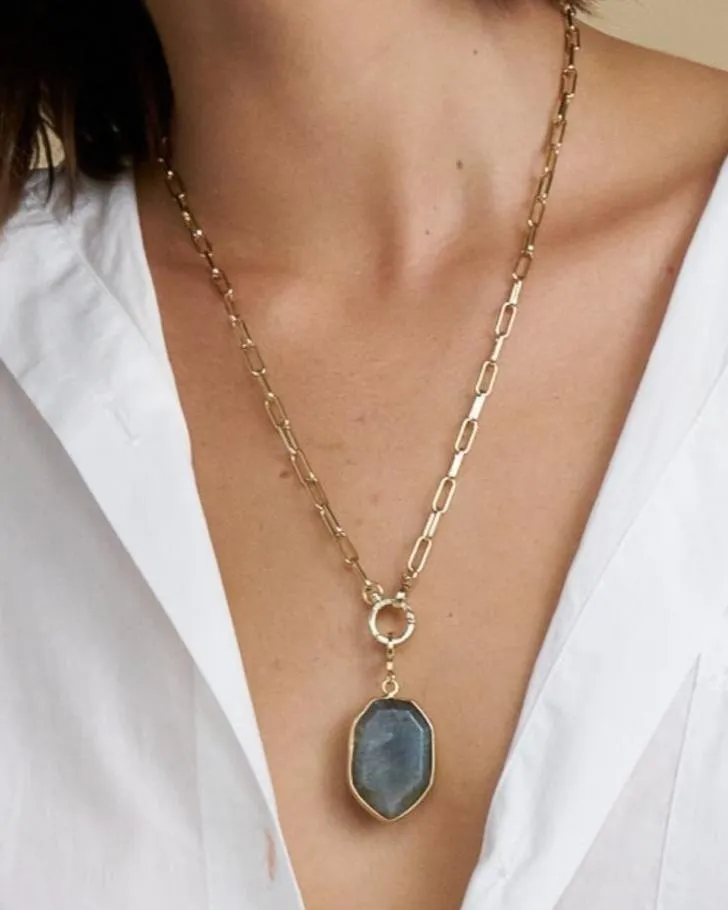 Tatum Labradorite Charm